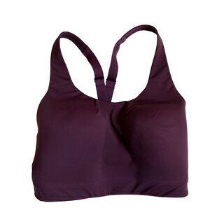 Athleta Deep Plum Adjustable-Strap Sports Bra